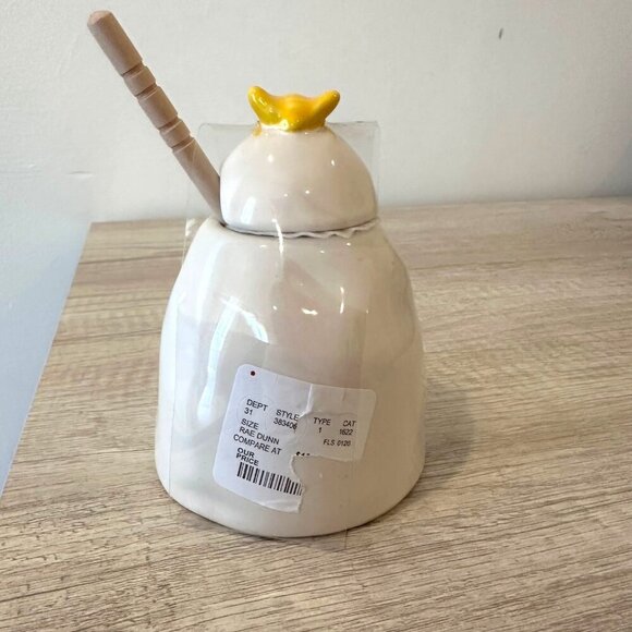 Rae Dunn Honey Jar Lid Dipper Bee Decor Farmhouse Cottagecore 5in Kitchen Tray - Picture 4 of 9